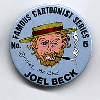 Famous Cartoonist Button: Joel Beck