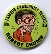 Button 058: R. Crumb variant: Famous Cartoonist Series
