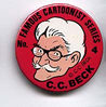 Button 004: Famous Cartoonist C. C. Beck (Captain Marvel)