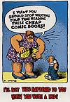 R. Crumb Postcard: Comic-Destroying Mother