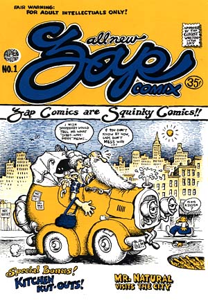 Zap Comix NO. 1 by R. Crumb (1967) 35 cent cover